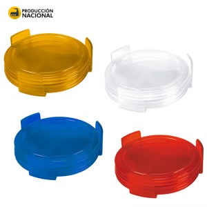 Portavasos Circular Plastico (set 4 y base)  HO-72